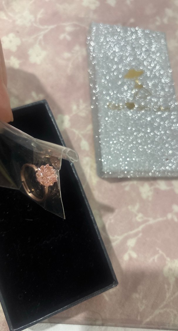 Pullu Altın Renkli Kadın Yüzük - Görsel 5