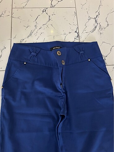 40 Beden mavi Renk kadın pantalon