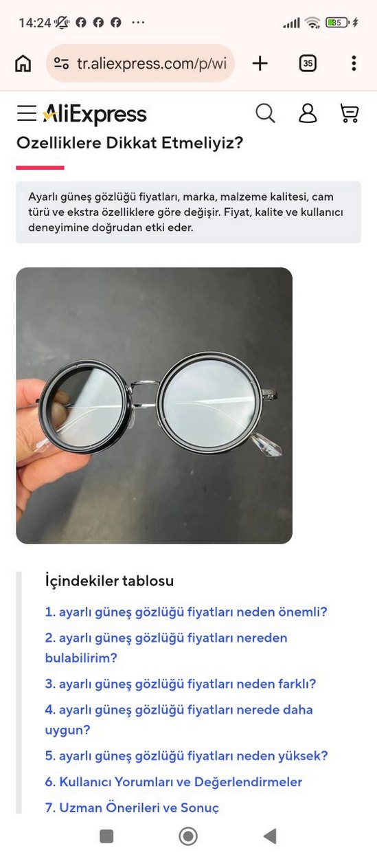 Şeffaf Siyah Yuvarlak Punk Gözlük - Görsel 5