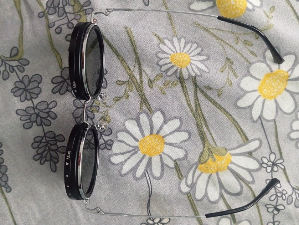 Şeffaf Siyah Yuvarlak Punk Gözlük - Görsel 2