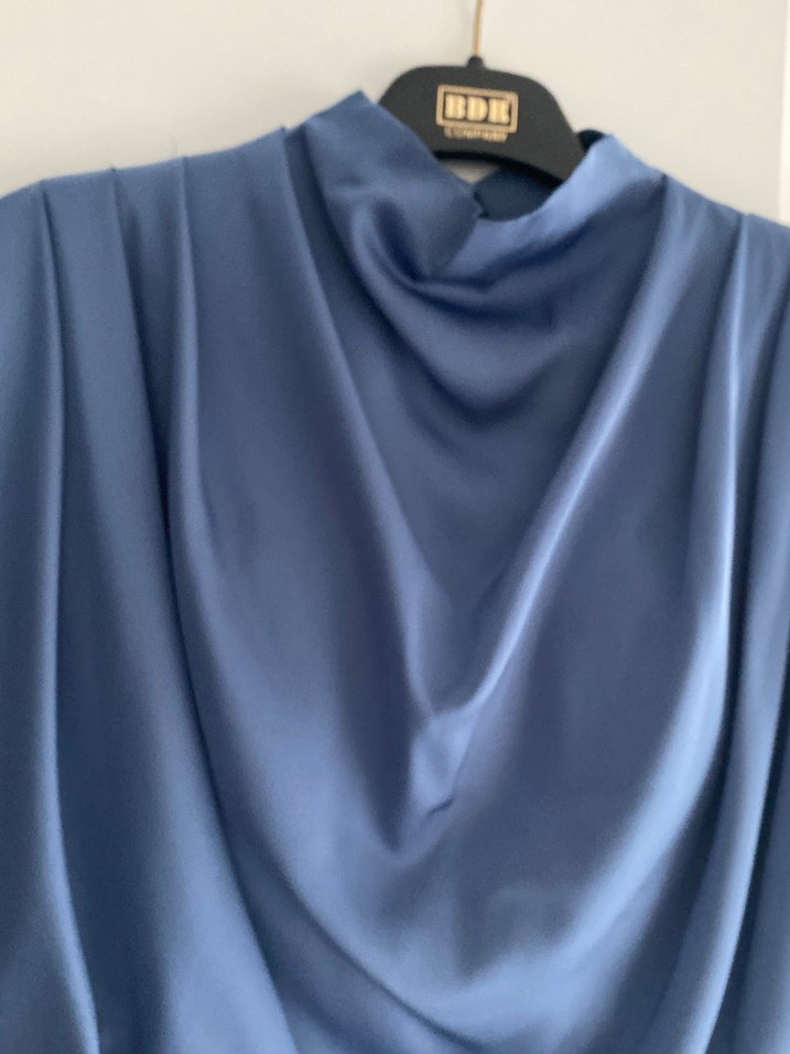 İndigo Uzun Abiye Elbise 2 beden - Görsel 4