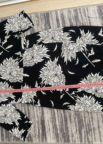 Çiçek Desenli Midi Hamile Elbisesi - Görsel 5