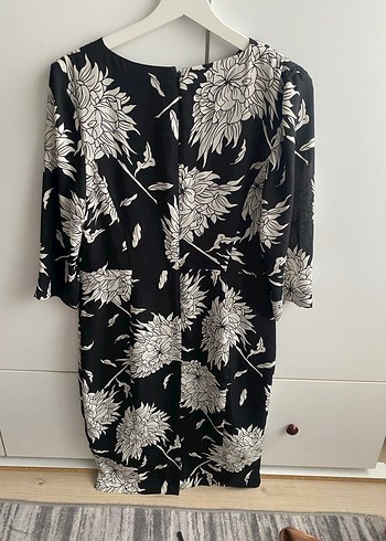 Çiçek Desenli Midi Hamile Elbisesi - Görsel 2