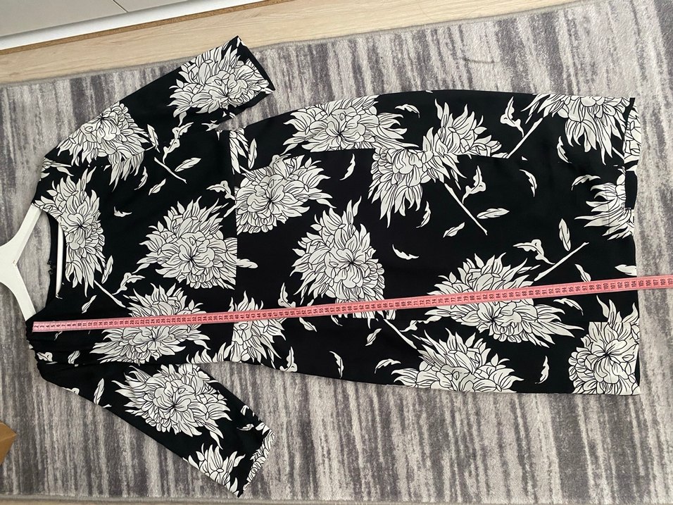 Çiçek Desenli Midi Hamile Elbisesi - Görsel 5