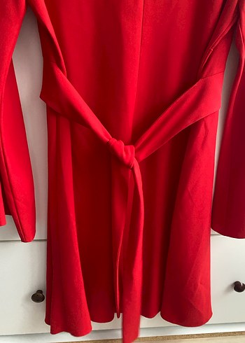 S beden Kırmızı Kadın Elbise - Görsel 3