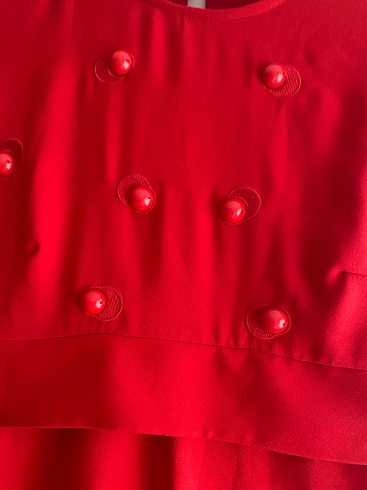 S beden Kırmızı Kadın Elbise - Görsel 4