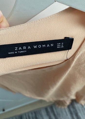 Bej Pilili Kadın Elbise midi boy - Görsel 5