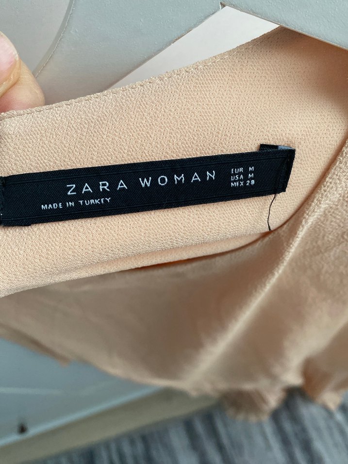 Bej Pilili Kadın Elbise midi boy - Görsel 5