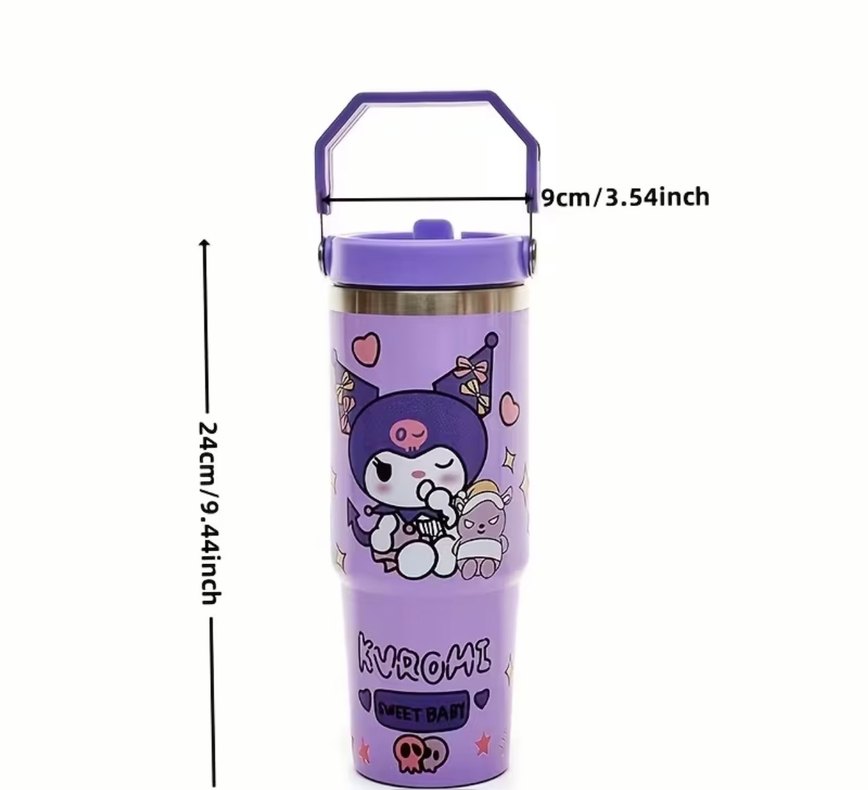 kuromi pipetli termos suluk -yeni- - Görsel 4