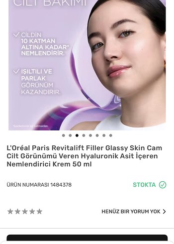 L'Oréal Revitalift Filler Glassy Skin nemlendirici -yeni- - Görsel 2