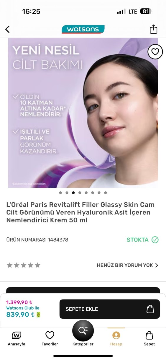 L'Oréal Revitalift Filler Glassy Skin nemlendirici -yeni- - Görsel 2