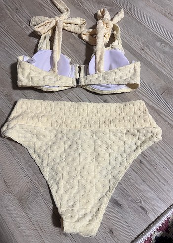 s Beden sarı Renk Sarı yeni sezon yüksek bel Bohem Bikini -ydışı ürünü-