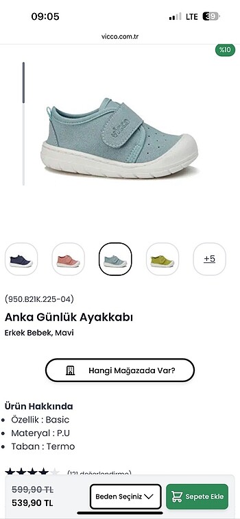 Vicco ilk adım ayakkabısı