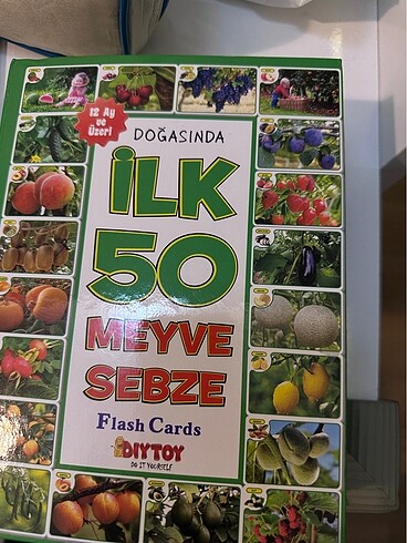 ilk meyve sebze ve zeka kartları karışık
