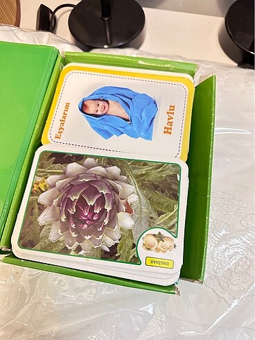 Beden Renk ilk meyve sebze ve zeka kartları karışık