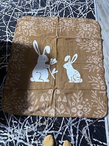 English Home english home bunny bebek battaniye hardal 100*120 cm