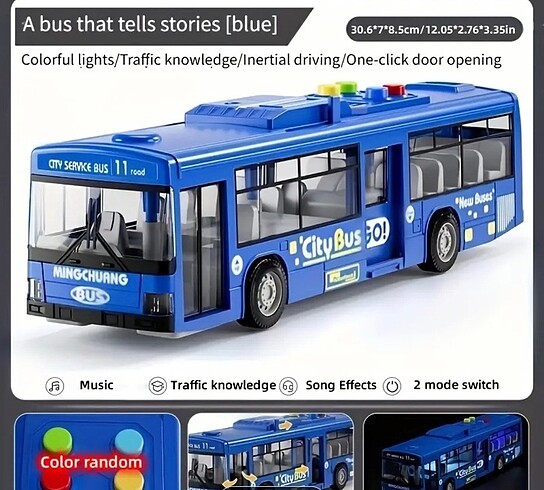 ışıklı sesli otobüs