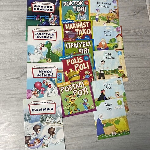 15 adet hikaye kitabı