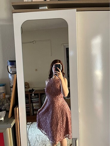 Lila elbise - Görsel 2