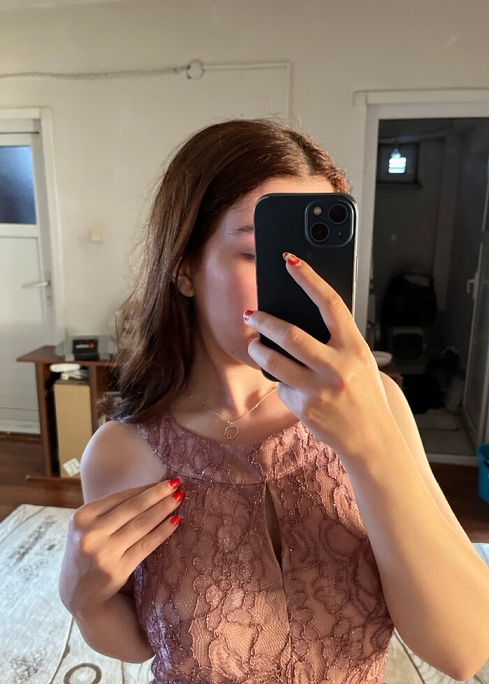 Lila elbise - Görsel 3