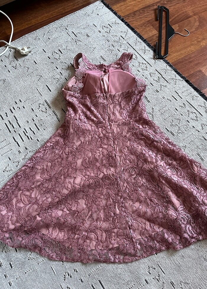 Lila elbise - Görsel 5