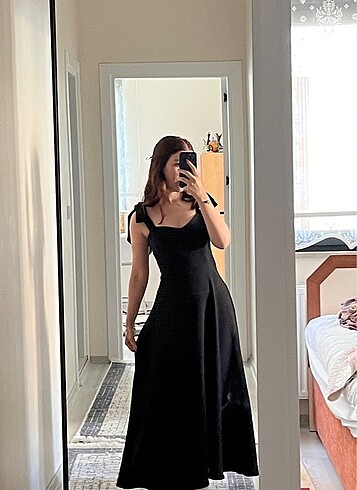 Trendyol & Milla Trendyol milla askı bağlama uzun siyah elbise