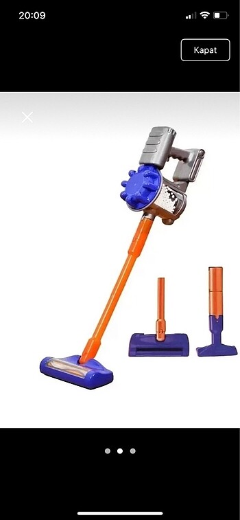  Dyson dikey oyuncak süpürge