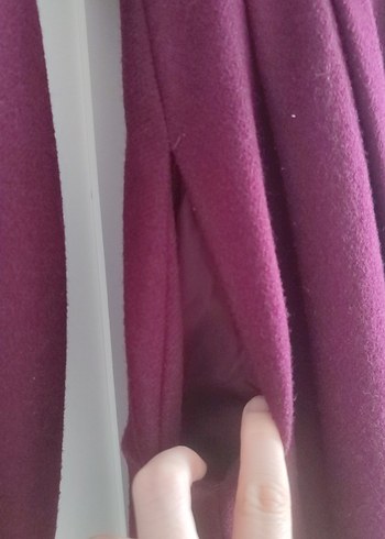 Bordo Uzun Tesettür Kaban - Görsel 7