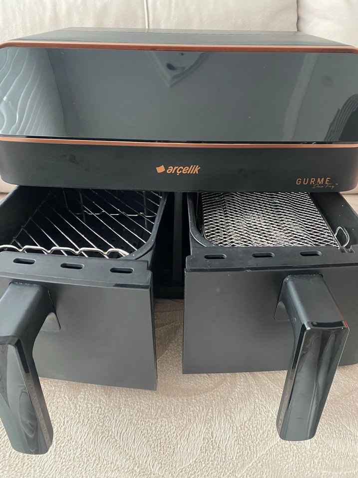 Arçelik Gurme Çiftli Hava Fritözü Siyah - Görsel 3