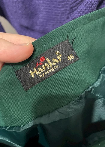 Drapeli Parlak Yeşil Kadın Uzun Etek - Görsel 2