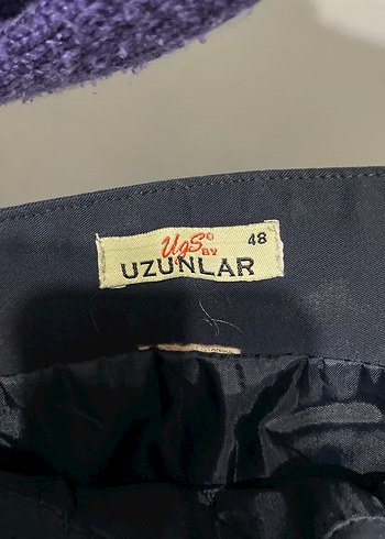 Lacivert  Drapeli Uzun Kadın Etek - Görsel 2