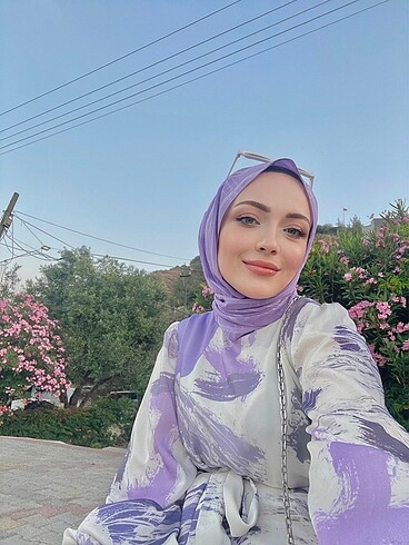 Mango QUQA MOR DESENLİ ELBİSE