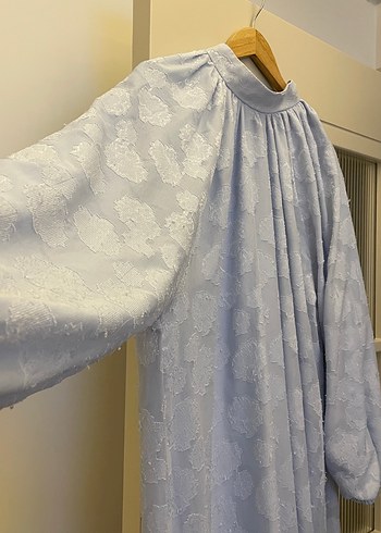 AHEL TASARIM MAVİ ELBİSE - Görsel 3