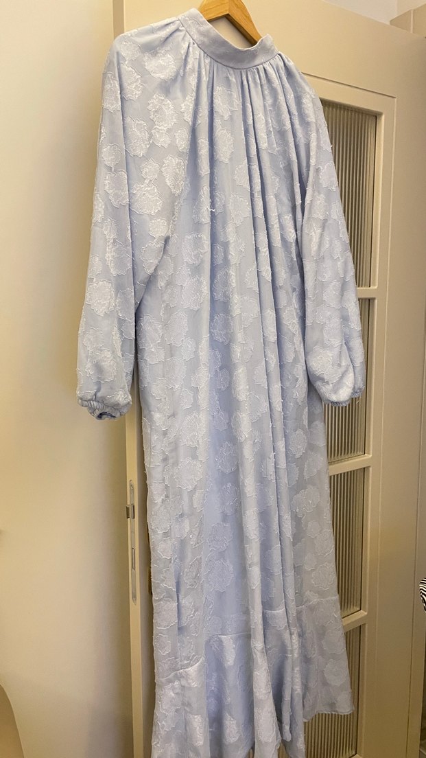 AHEL TASARIM MAVİ ELBİSE - Görsel 2