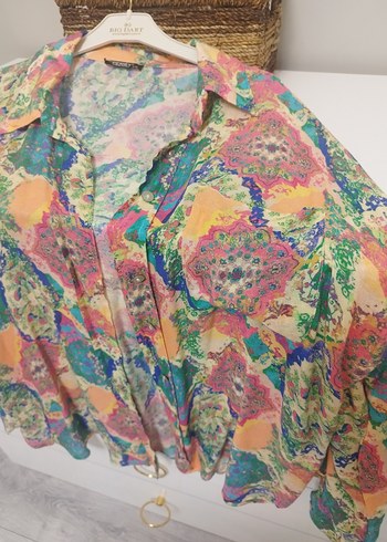 Bohem Çok Renkli Gömlek - Görsel 4