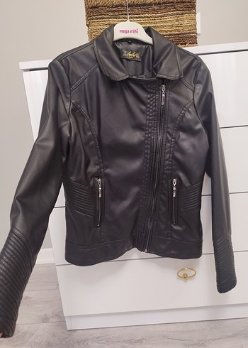 bebeplus kürklü deri ceket - Görsel 4