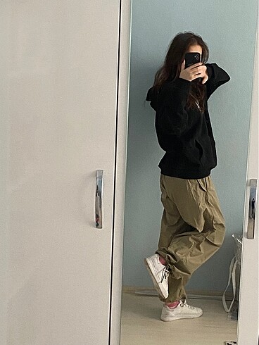 Urban Outfitters Paraşüt Baggy Pantolon y2k Haki