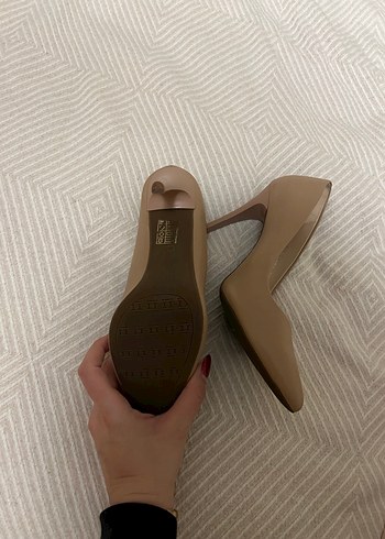 Bej Stiletto Topuklu Kadın Ayakkabı - Görsel 2