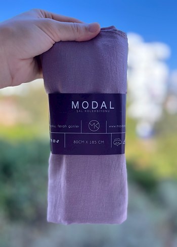 Modal şal vintage rose