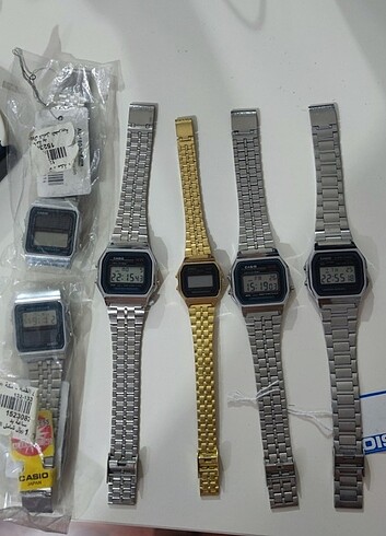  Beden Casio A159W orginal gold renk japan. Bayan model