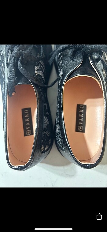 38 Beden siyah Renk Orijinal Vakko Ayakkabı
