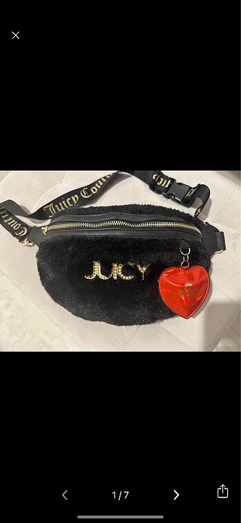 Juicy Couture Tüylü Bel Çantası