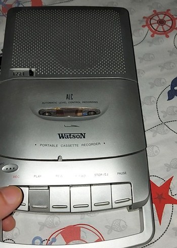 WatsoN Gri Taşınabilir Kaset Çalar