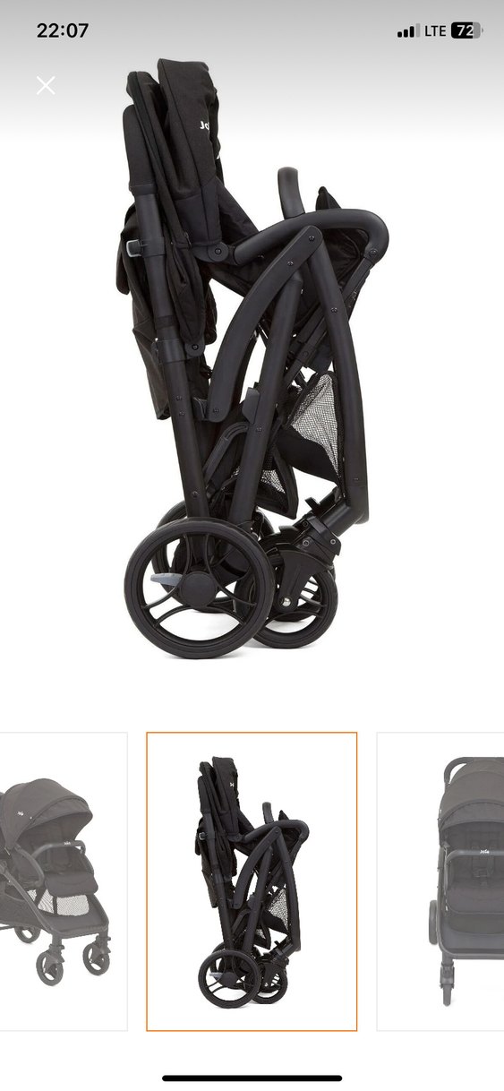 Siyah İkiz kardeş Bebek Arabası - Görsel 2