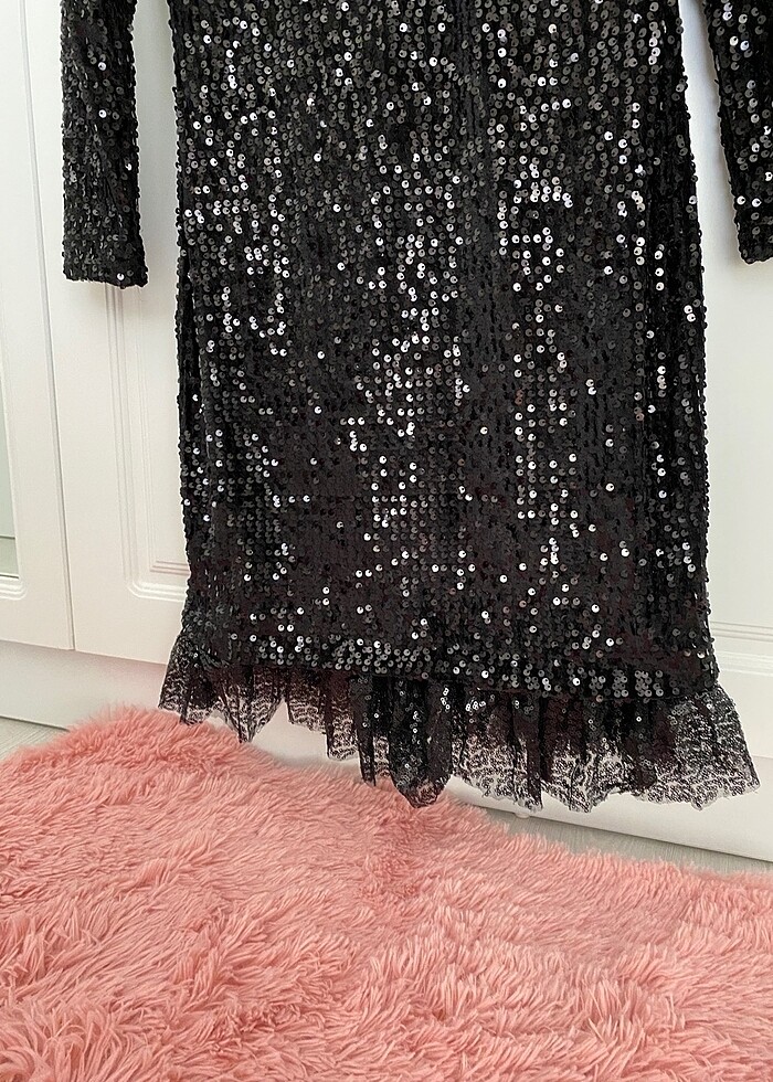 Zara payetli abiye - Görsel 2