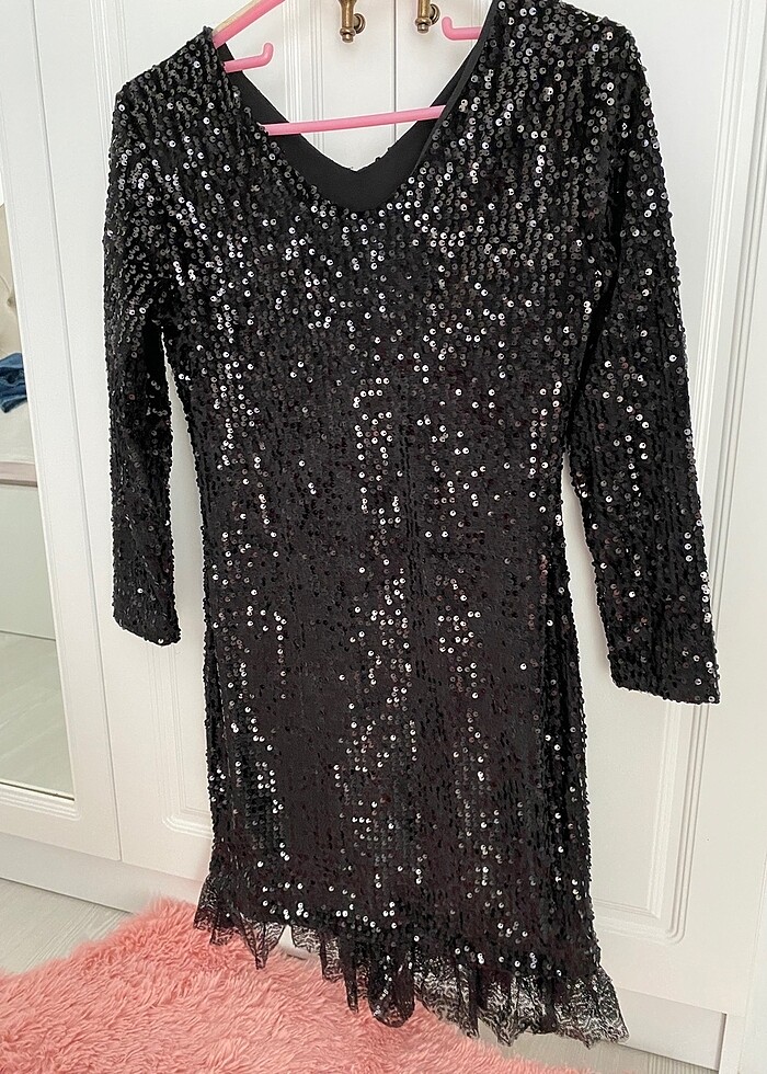 Zara payetli abiye - Görsel 3