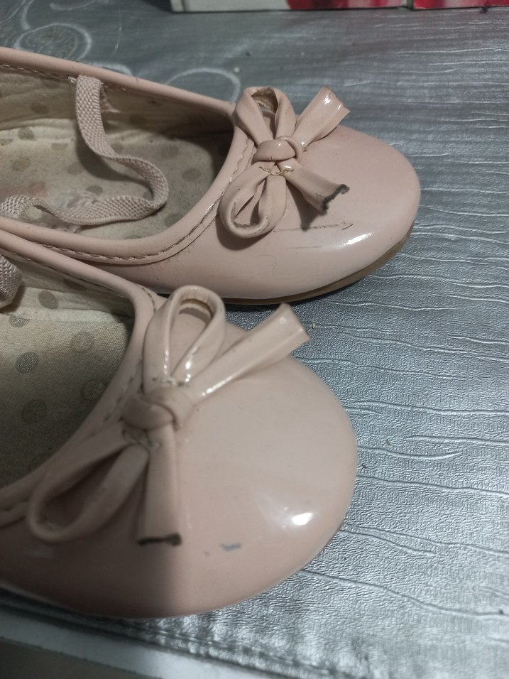 Fiyonk Detaylı Pembe Kız Babet - Görsel 3