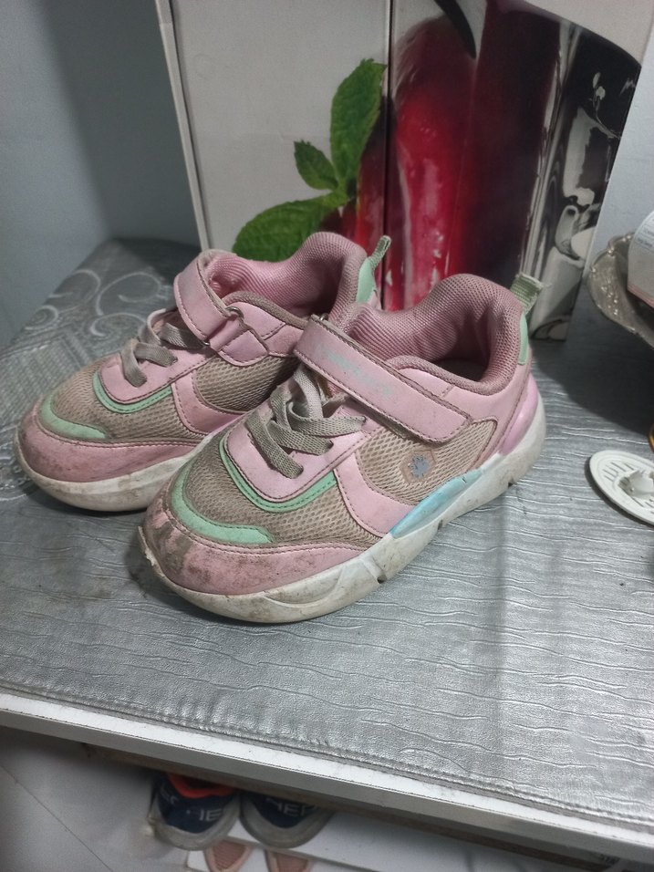 Kız Çocuk Pembe Bağcıksız Spor Ayakkabı - Görsel 2