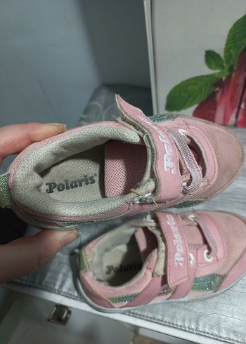 Kız Çocuk Pembe Velcro Spor Ayakkabı - Görsel 2