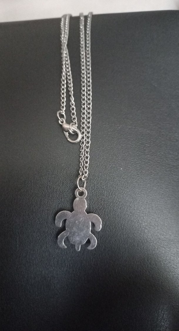 Renkli Kaplumbağa Figürlü Zincir Kolye - Görsel 2